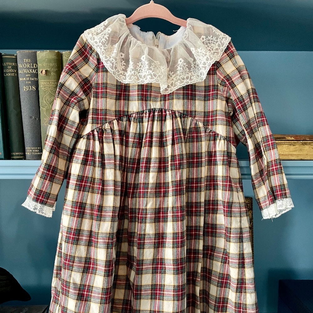 La Coqueta Girls Plaid Dress Size 7